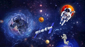 星空科技宇航员背景墙