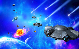 科幻星空背景墙