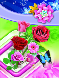 本子封面 花草 蝴蝶 外贸本子