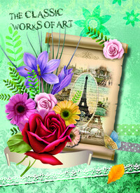 本子封面 花草 蝴蝶 外贸本子