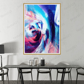 清新亮丽水彩意境抽象装饰画