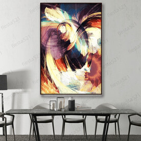 高清亮丽水彩油画抽象艺术画