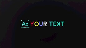 优雅光泽3D挤压标志动画模板