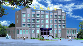 办公楼平视效果