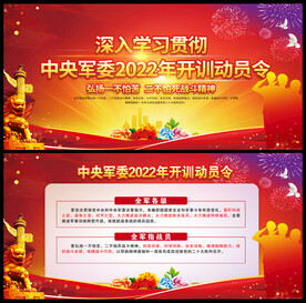 全军开训动员令