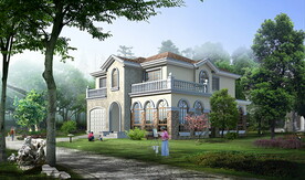 别墅建筑景观后期素材PSD分层