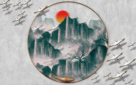 装饰画 中国风 飞鸟