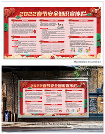 春节安全知识宣传栏