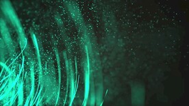 抽象绿色粒子标题动画背景视频