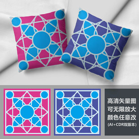 抱枕花纹图案抱枕