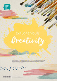 美术培训招生海报