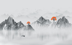 水墨山水画