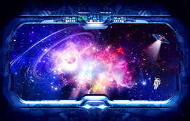 3D宇宙星空电视背景墙