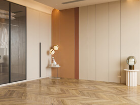 现代简约卧室场景3D空景