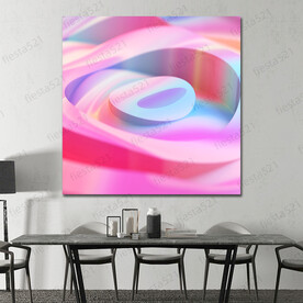 鲜艳彩色熔岩抽象装饰画