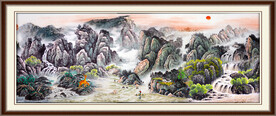 巨幅山水画 