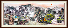 巨幅山水画