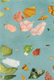 彩色蓝色水磨石