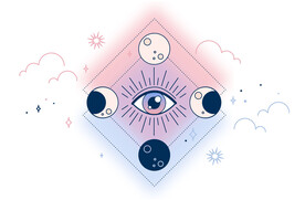 神秘月亮图标设计