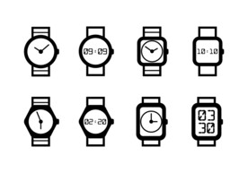 简约手表图标