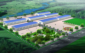 工业厂房鸟瞰图