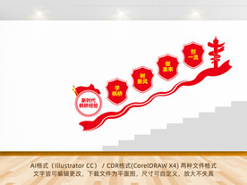 枫桥经验楼梯文化墙