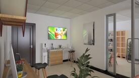 图书阅览室效果图