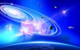 科幻星空背景墙