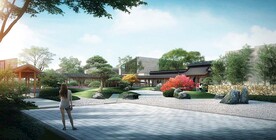 中式园林效果图