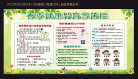 春季健康宣传栏
