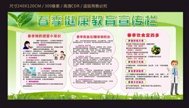 春季健康宣传栏