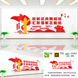 参军报国文化墙
