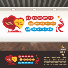 社会主义核心价值观文化墙