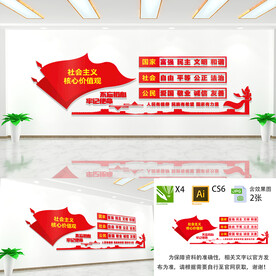 社会主义核心价值观文化墙