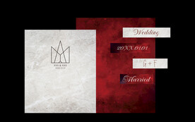 红橙系婚礼迎宾区