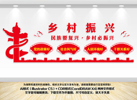 农村乡村振兴宣传展板