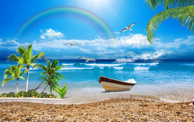 蓝天白云天空吊顶