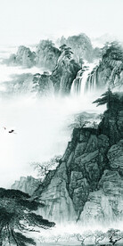 大气最新山水玄关 TIF分层