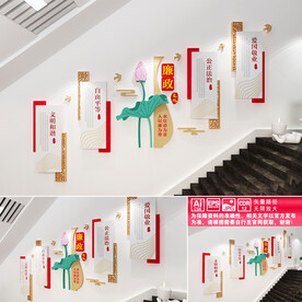 廉政楼道文化墙