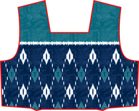 大牌  方巾  前幅  定位花