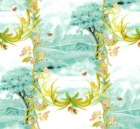 大牌  方巾  数码印花