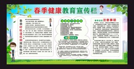 春季健康教育宣传栏