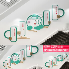 廉洁楼道文化墙