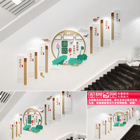 廉政楼梯文化墙