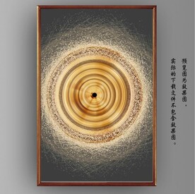 光影抽象线条装饰无框画