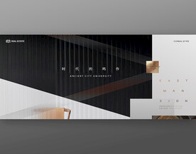 黑白金地产广告