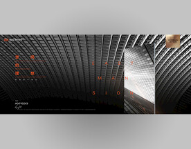 黑白简约镜面城市悬念海报