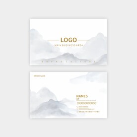 水墨风景名片