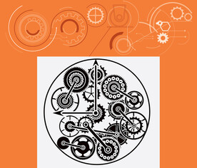 齿轮光圈钟表机械构造机械联动