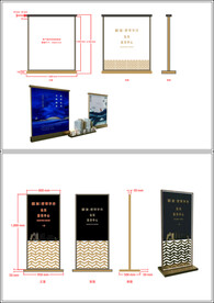 金色售楼处室内宣传标识